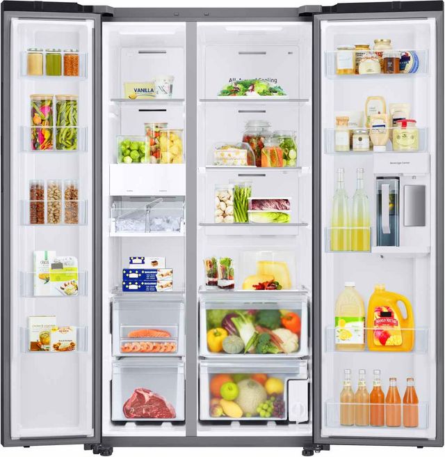 Samsung Bespoke 36 in. 28.0 Cu. Ft. Fingerprint Resistant Stainless Steel Side-by-Side Refrigerator-4