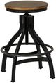 Powell® Haywood 2-Piece Black/Brown Counter Stool Set-0
