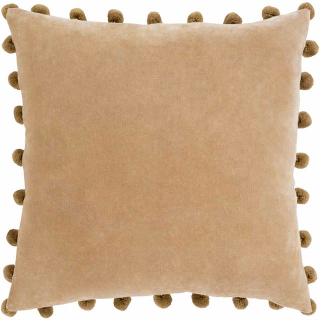Surya Serengeti Camel 20"x20" Pillow Shell with Polyester Insert-0