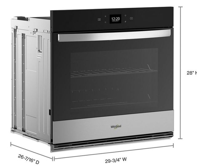 Whirlpool® 30" Stainless Steel Single Electric Wall Oven-4