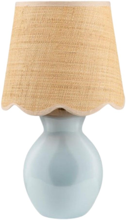 Surya Stella Glazed Blue 8" Table Lamp-0