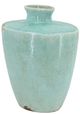 A & B Home Bright Blue Glaze Terracotta Vase-2