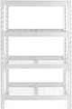 Gladiator® 48" White Wide Heavy Duty Rack with Four 18" Deep Shelves-0