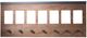 A & B Home Brown Decorative Wall Panel with Hooks-1