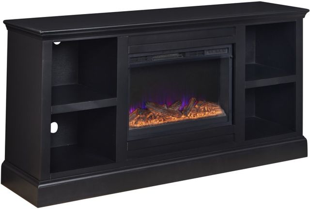 aspenhome® Byron Black 66" Fireplace Console-0