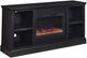 aspenhome® Byron Black 66" Fireplace Console-0