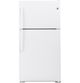 GE® 33" 21.9 Cu. Ft. White Top Freezer Refrigerator-0