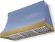 AGA Marquee 48" Carnaby Blue Wall Mounted Range Hood  with Antique Brass Trim-0