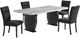 Global Furniture USA D2502 5-Piece Black/Gray Dining Set-0