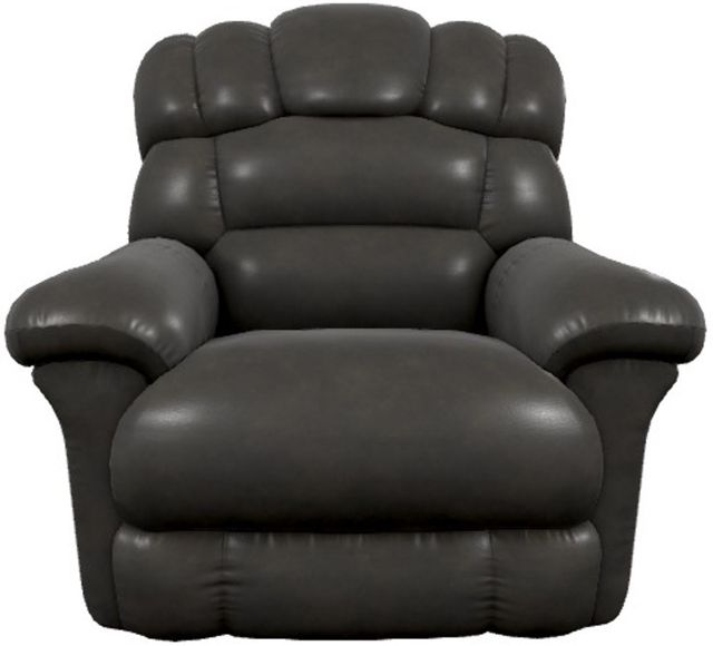 La-Z-Boy® Randell Dark Chocolate Leather Power Rocking Recliner with Headrest-1