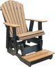 Nature's Best Furniture Customizable Adirondack 2' Polyethylene Outdoor Counter Height Glider Chair-0