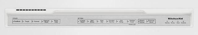 KitchenAid® 24" White Built In Dishwasher-1