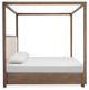 Magnussen Home® Westbourne Dark Umber/Milo Ivory Queen Upholstered Poster Bed-2
