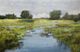 StyleCraft Waterway Meander Gold/Gray/Green/Light Blue Wall Art-1