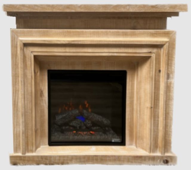 Million Dollar Rustic Native Pine Fireplace Console-1