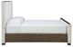 Signature Design by Ashley® Radkin Burnished Brown/Off-White Queen Upholstered Panel Bed-4