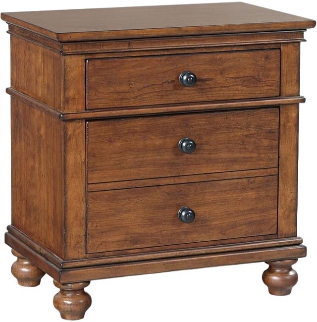 aspenhome® Oxford Whiskey Brown 2-Drawer Nightstand-0