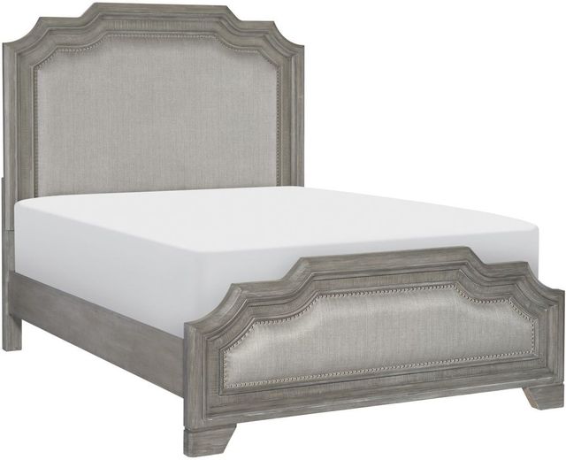 Mazin Furniture Colchester Driftwood Gray King Panel Bed-0