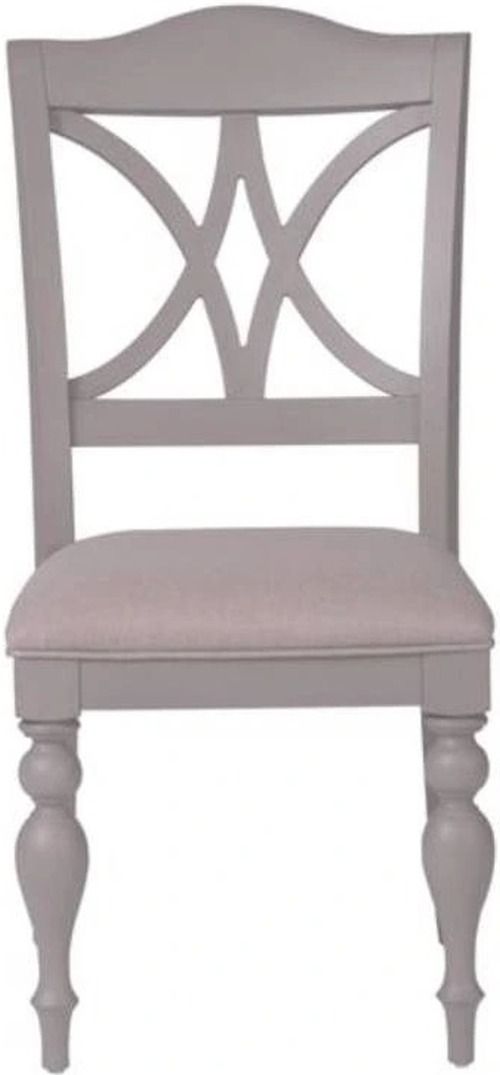 Liberty Furniture Summer House Dove Gray Slat Back Dining Side Chair-2