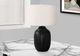 Monarch Specialties Inc. 26"H Black Ceramic Table Lamp-4
