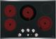 GE Profile™ Series 30" Black with Stainless Steel Electric Cooktop-1