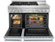 KitchenAid® 48" Misty Blue Smart Pro Style Gas Range with Griddle-2