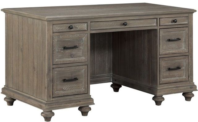 Mazin Furniture Cardano Light Brown Executive Desk-1