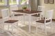 Titus Furniture White/Brown Dining Chair-1