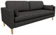 Best® Home Furnishings Customizable Trafton Leather Sofa with Honey Birch Legs-0