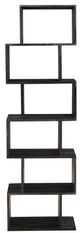Porter International Designs Fall River Gray 6-Tier Bookcase-1