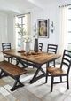 Signature Design by Ashley® Wildenauer Black/Brown Large Counter Dining Bench-1