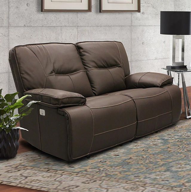 Parker House® Spartacus Chocolate Power Reclining Loveseat-1