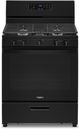 Whirlpool® 30" Black Freestanding Gas Range-0