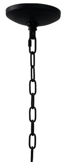 YHD Matte Black 6-Light Chandelier-3