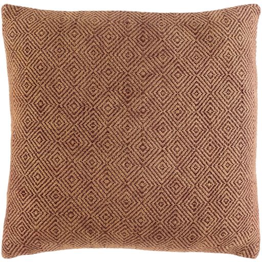 Surya Camilla Camel 22"x22" Toss Pillow with Polyester Insert-0