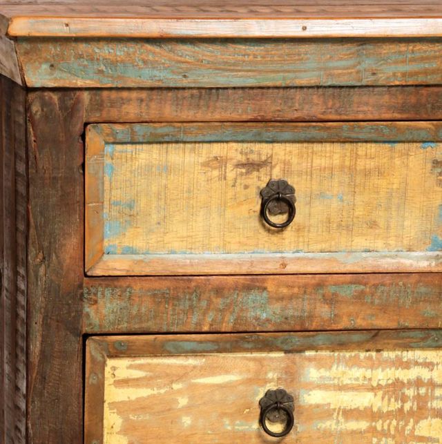 Dovetail Furniture Nantucket Antique Wood Sealed Nightstand-1