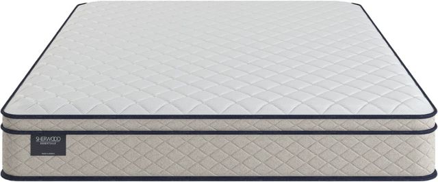 Sherwood® Bedding Essentials® Charming 8" Innerspring Medium Firm Euro Top California King Mattress-2