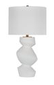Bassett Mirror Helen White Table Lamp-0