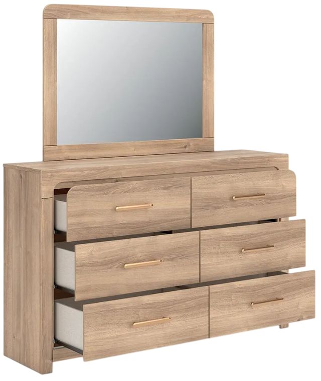 Signature Design by Ashley® Hollymount Tan Dresser and Mirror-4