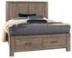 Vaughan-Bassett Yellowstone Dapple Gray King Storage Panel Bed-0