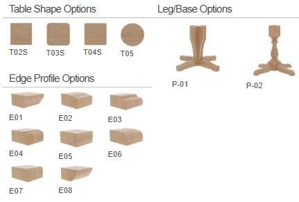 Country View Woodworking Customizable Make It Your Way 8 Oak Top Dining Table with 1 Leaf-1