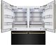 ZLINE Autograph Edition 72" 39.6 Cu. Ft. Black Stainless Steel Built-In French Door Refrigerator with Water Dispensers, Ice Makers, and Champagne Bronze Accents-4