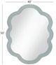 Bassett Mirror Arianna Matte Light Blue Wall Mirror-4