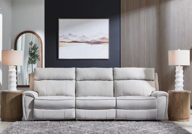 Signature Design by Ashley® Grafton Pike 3-Piece Ash/Pearl 116" Modular Power Reclining Sectional-1