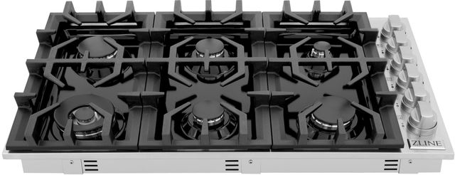 ZLINE Professional 36" Black Porcelain Gas Dropin Cooktop-2