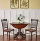 A-America® British Isles Antique Oak Dropleaf Dining Table with Black Base-1