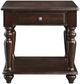 Mazin Furniture Lovington Espresso End Table-0