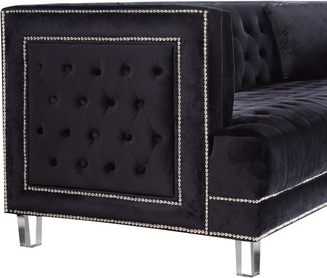 Meridian Furniture Lucas Black Velvet Chair-1