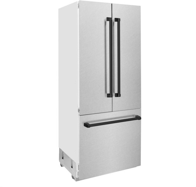 ZLINE Autograph Edition 36" 19.6 Cu. Ft. Satin Stainless Steel Built-In French Door Refrigerator-2