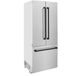 ZLINE Autograph Edition 36" 19.6 Cu. Ft. Satin Stainless Steel Built-In French Door Refrigerator-2